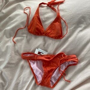 NWT Tommy Hilfiger crochet bikini